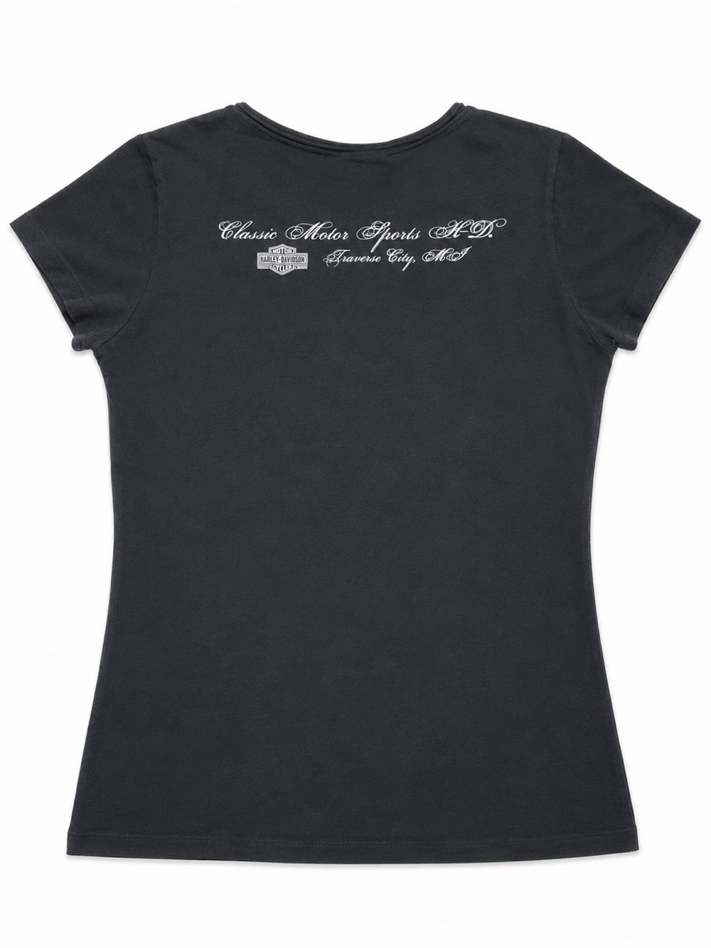 Harley-Davidson Women’s Eagle Graphic V-Neck T-Shirt Size M Traverse City MI - Picture 3 of 7